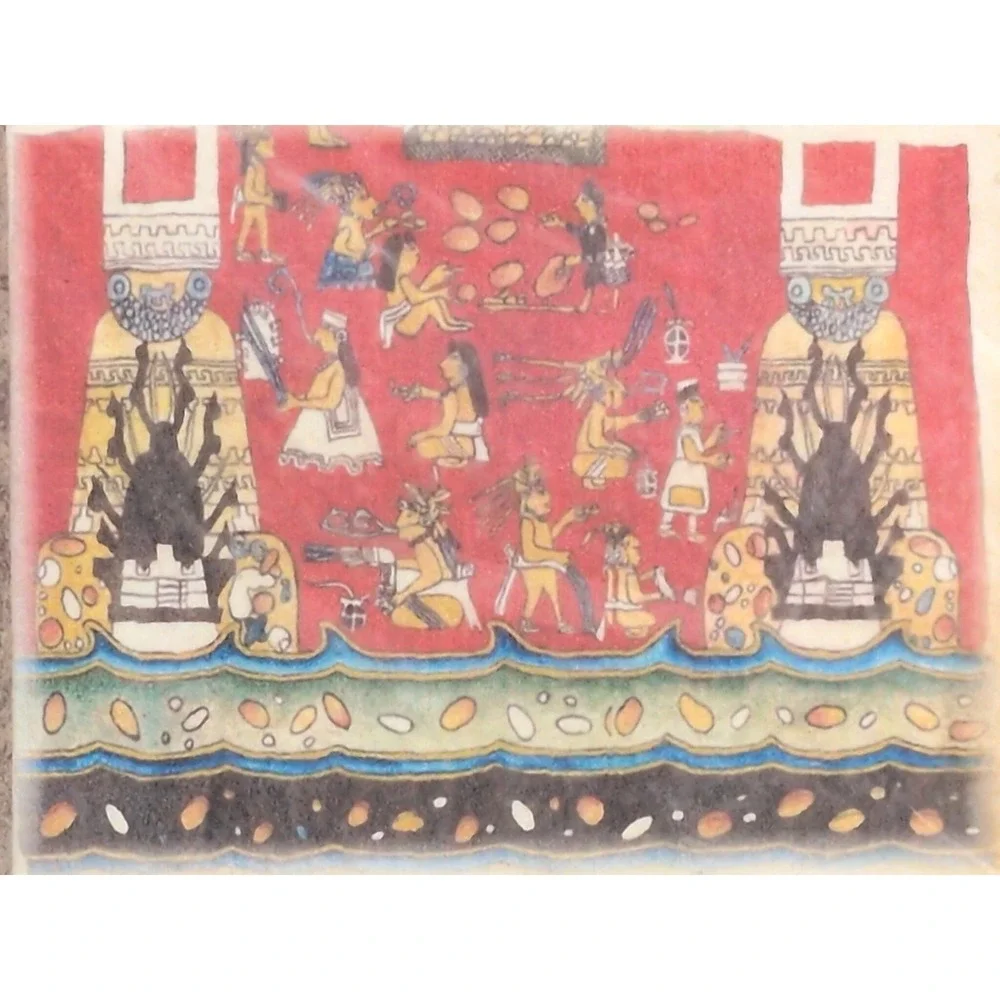 Handmade Bark Paper Amate Journal Templo De Agricultura 7